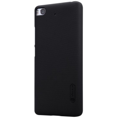 Xiaomi Mi 5S Nillkin Frosted Shield melns plastmasas apvalks + ekrāna aizsargplēve / Vacins.lv