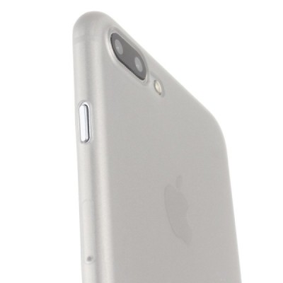 Ploniausias pasaulyje plastikinis skaidrus Apple iPhone 7 Plus (iPhone 8 Plus) pilkas dėklas - nugarėlė / Priedai.lt