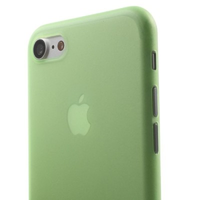 Ploniausias pasaulyje plastikinis skaidrus Apple iPhone 7 (iPhone 8) žalias dėklas - nugarėlė / Priedai.lt
