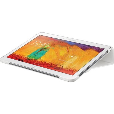Origināls Samsung Galaxy Note 10.1 2014 P600 (P605) Book Cover ādas atvēramais balts futrālis / Vacins.lv
