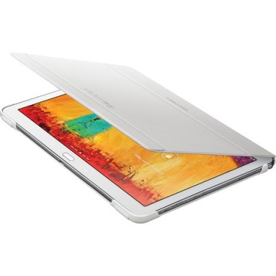 Origināls Samsung Galaxy Note 10.1 2014 P600 (P605) Book Cover ādas atvēramais balts futrālis / Vacins.lv
