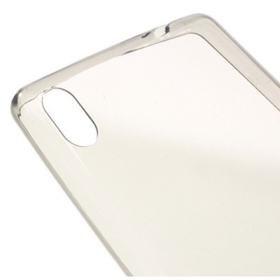 Sony Xperia XA Ultra (F3212, F3216) dzidrs (caurspīdīgs) cieta silikona TPU pasaulē planākais pelēks apvalks / Vacins.lv