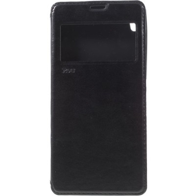 Sony Xperia XA Ultra (F3212, F3216) Roar Noble ādas atvēramais melns futrālis / Vacins.lv