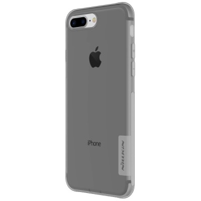 Apple iPhone 7 Plus (iPhone 8 Plus) Nillkin Nature dzidrs (caurspīdīgs) silikona pelēks apvalks / Vacins.lv