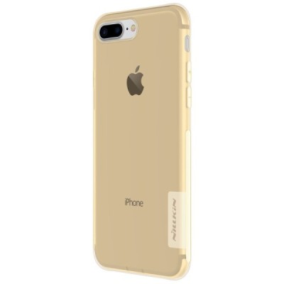 Apple iPhone 7 Plus (iPhone 8 Plus) Nillkin Nature dzidrs (caurspīdīgs) silikona brūns apvalks / Vacins.lv