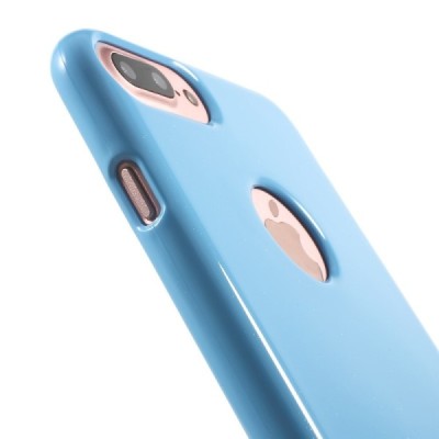 Apple iPhone 7 Plus (iPhone 8 Plus) Mercury gaiši zils cieta silikona (TPU) apvalks / vacins.lv