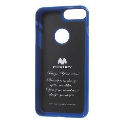 Apple iPhone 7 Plus (iPhone 8 Plus) Mercury tumši zils cieta silikona (TPU) apvalks / vacins.lv