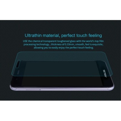 Zenfone 3 Max Nillkin 9H Tempered Glass ekrāna aizsargstikls 0,33 mm / Vacins.lv