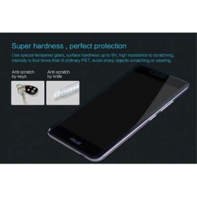 Zenfone 3 Max Nillkin 9H Tempered Glass ekrāna aizsargstikls 0,33 mm / Vacins.lv