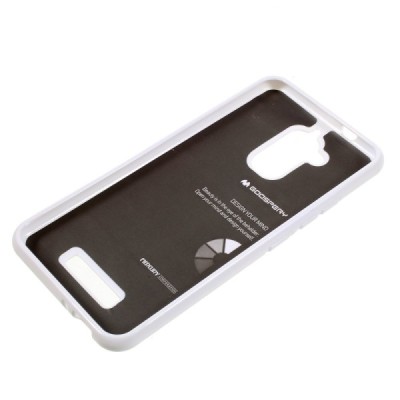 Asus Zenfone 3 Max (ZC520TL) Mercury balts cieta silikona (TPU) futrālis / Vacins.lv