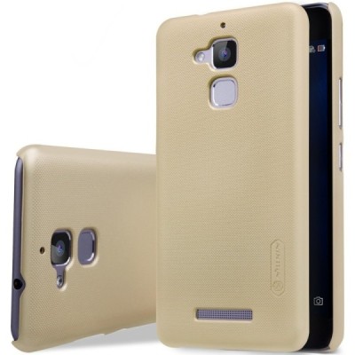 Asus Zenfone 3 Max (ZC520TL) Nillkin Frosted Shield zelta plastmasas apvalks + ekrāna aizsargplēve / Vacins.lv