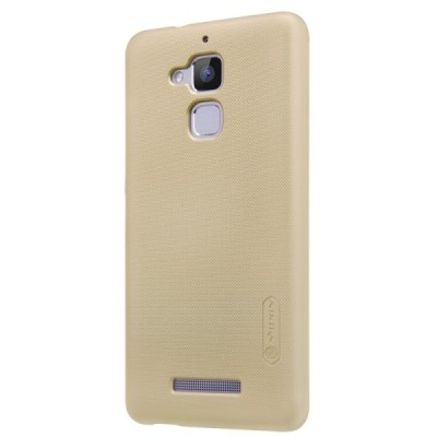 Asus Zenfone 3 Max (ZC520TL) Nillkin Frosted Shield zelta plastmasas apvalks + ekrāna aizsargplēve / Vacins.lv