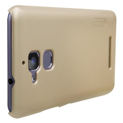 Asus Zenfone 3 Max (ZC520TL) Nillkin Frosted Shield zelta plastmasas apvalks + ekrāna aizsargplēve / Vacins.lv