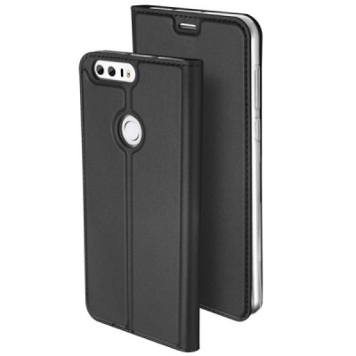 „Dux Ducis“ Skin serijos Huawei Honor 8 juodas odinis atverčiamas dėklas / Priedai.lt