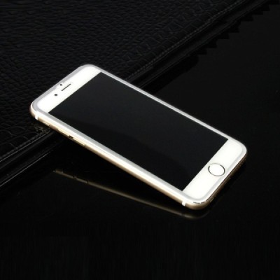 Apple iPhone 7 un Apple iPhone 8 Hat-Prince Tempered Glass sudrabs ekrāna aizsargstikls / Vacins.lv