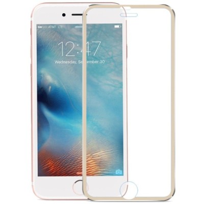 Apple iPhone 7 Plus (iPhone 8 Plus) Calans Tempered Glass zelta ekrāna aizsargstikls / Vacins.lv