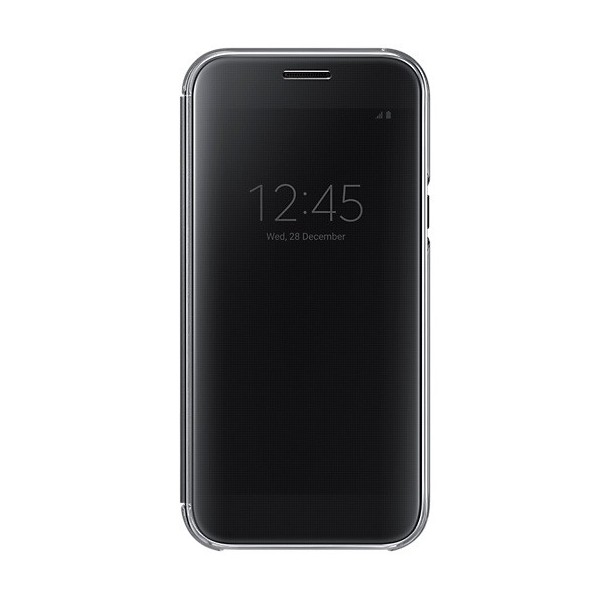 „Samsung“ Clear View Cover atverčiamas dėklas - juodas (Galaxy A5 2017)