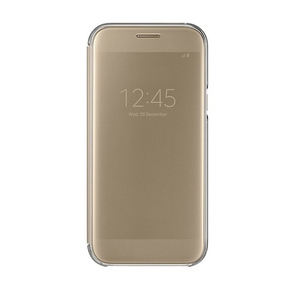 „Samsung“ Clear View Cover atverčiamas dėklas - auksinis (Galaxy A5 2017)