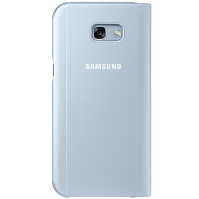 Samsung Galaxy A5 (2017) A520 originalus S View Cover atverčiamas šviesiai mėlynas dėklas su langeliu / Priedai.lt