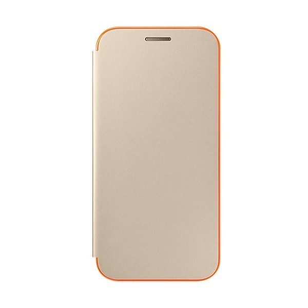 „Samsung“ Neon Flip Cover atvērams maciņš - zelta (Galaxy A3 2017)
