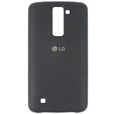 LG Slim Guard K8 juodas kieto silikono (TPU) dėklas - nugarėlė / Priedai.lt