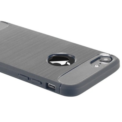 Apple iPhone 7 (iPhone 8) „IPAKY FASHION“ cieta silikona (TPU) tumši pelēks apvalks/ Vacins.lv