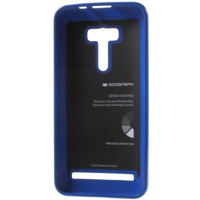 Asus Zenfone Selfie (ZD551KL) Mercury tumši zils cieta silikona (TPU) futrālis / Vacins.lv