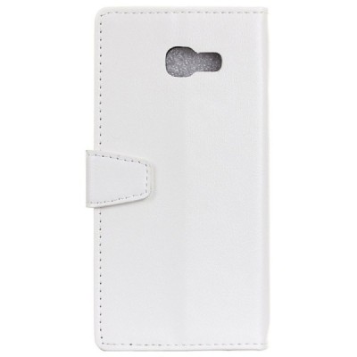 Samsung Galaxy A5 2017 (A520) atvēramais ādas balts maciņš (maks) / Vacins.lv