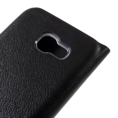 Samsung Galaxy A5 2017 (A520) melns atvēramais Smart Wallet ādas maciņš - maks / Vacins.lv