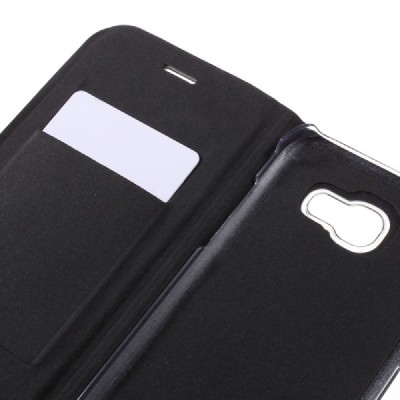 Samsung Galaxy A5 2017 (A520) melns atvēramais Smart Wallet ādas maciņš - maks / Vacins.lv