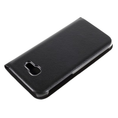 Samsung Galaxy A5 2017 (A520) melns atvēramais Smart Wallet ādas maciņš - maks / Vacins.lv