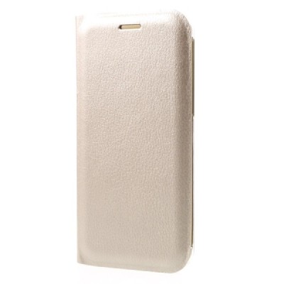 Samsung Galaxy A5 2017 (A520) auksinis odinis atverčiamas Smart Wallet dėklas - piniginė / Priedai.lt