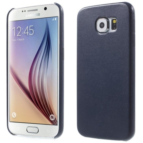 Slim Leather ādas apvalks - tumši zils (Galaxy S6)