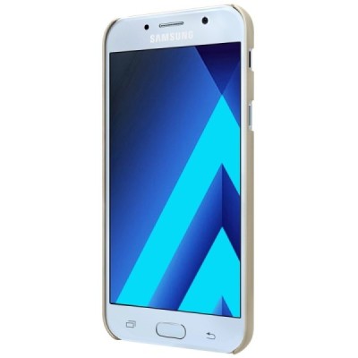 Samsung Galaxy A5 2017 (A520) Nillkin Frosted Shield auksinis plastikinis dėklas / Priedai.lt
