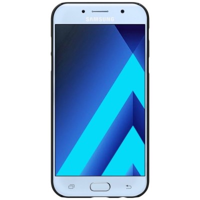 Samsung Galaxy A3 2017 (A320) Nillkin Frosted Shield melns plastmasas apvalks + ekrāna aizsargplēve / Piederumi.3v