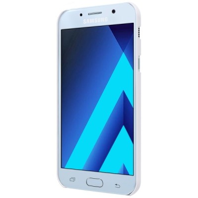Samsung Galaxy A3 2017 (A320) Nillkin Frosted Shield balts plastmasas apvalks + ekrāna aizsargplēve / Vacins.lv