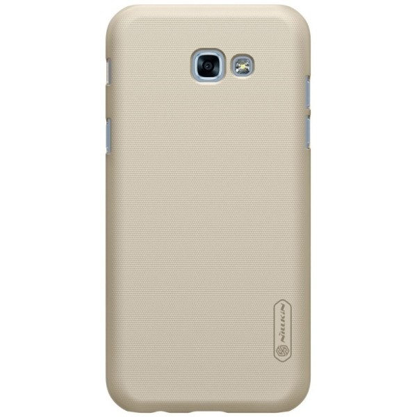 „Nillkin“ Frosted Shield dėklas - auksinis + apsauginė ekrano plėvelė (Galaxy A3 2017)