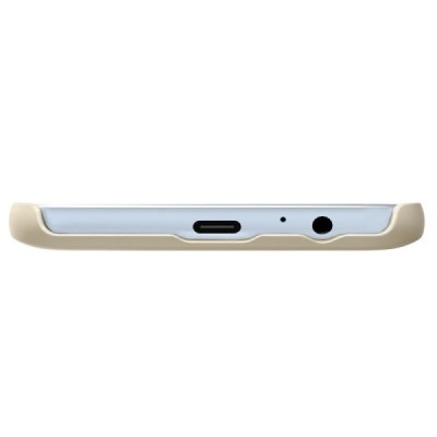 Samsung Galaxy A3 2017 (A320) Nillkin Frosted Shield auksinis plastikinis dėklas + apsauginė ekrano plėvelė / Priedai.lt