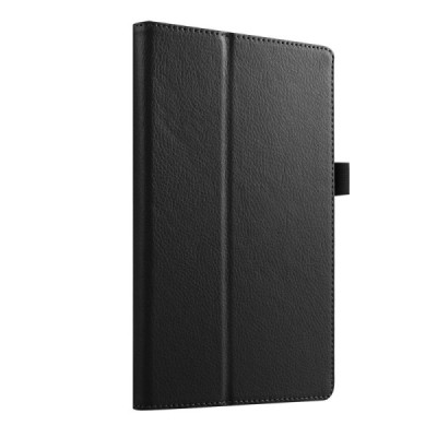 Asus Memo Pad 7 ME176C atverčiamas Litchi juodas odinis dėklas - knygutė / Priedai.lt