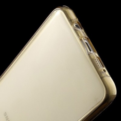 Samsung Galaxy A5 2016 (A510) dzidrs (caurspīdīgs) aizsedzams cieta silikona TPU pasaulē planākais gaiši brūns apvalks / Vacins.