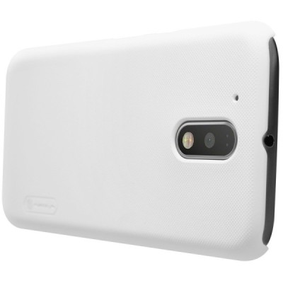 Motorola Moto G4, Moto G4 Plus Nillkin Frosted Shield balts plastmasas apvalks + ekrāna aizsargplēve / Vacins.lv
