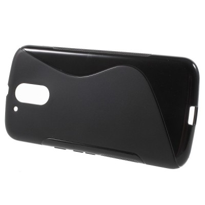Motorola Moto G4, Moto G4 Plus cieta silikona (TPU) melns apvalks / vacins.lv