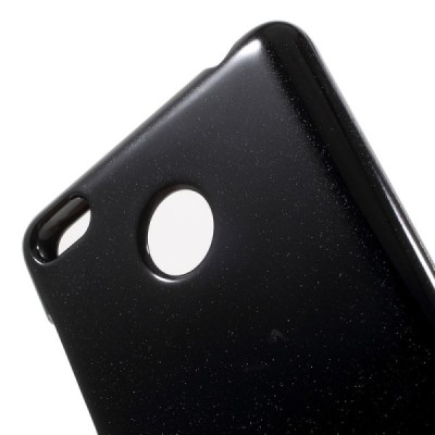 Xiaomi Redmi 3s Mercury juodas kieto silikono TPU dėklas - nugarėlė / Priedai.lt