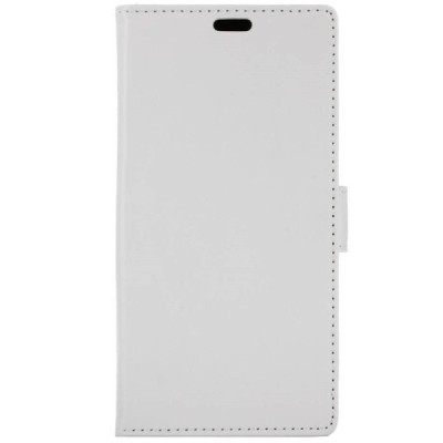 LG K3 (K100) atverčiamas baltas odinis dėklas - piniginė / Priedai.lt