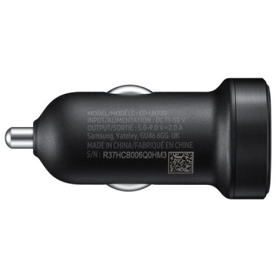 Origināls „Samsung“ Adaptive Fast Charging EP-LN930 melns autolādētājs ar type-C USB vadu (1800mA) / Vacins.lv