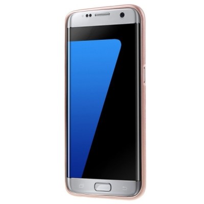 Samsung Galaxy S7 Edge (G935) Mercury rozā zelts cieta silikona (TPU) apvalks / Vacins.lv