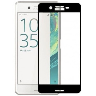 Sony Xperia X Performance 3D Rewan Tempered Glass melns ekrāna aizsargstikls / Vacins.lv