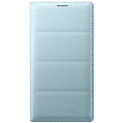 Samsung Galaxy Note 4 N910 originalus Flip Wallet atverčiamas šviesiai mėlynas odinis dėklas / Priedai.lt