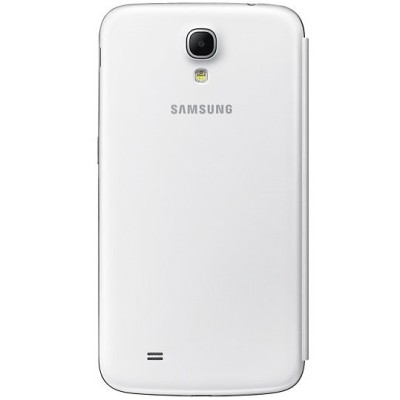 Samsung Galaxy Mega 6.3 Flip Cover atvērams balts ādas futrālis / Vacins.lv
