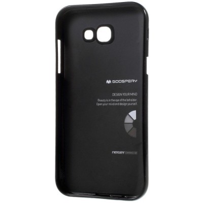 Samsung Galaxy A5 2017 (A520) Mercury juodas kieto silikono TPU dėklas - nugarėlė / Priedai.lt